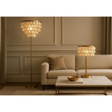 Floor Lamp Home ESPRIT Beige Golden 220 V 40 x 40 x 153 cm-5