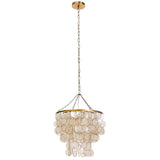 Ceiling Light Home ESPRIT Beige Golden Metal Mother of pearl 50 W 40 x 40 x 48 cm-2