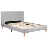 Bed Home ESPRIT Light grey 170 X 219 X 104 CM-0