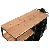 Bottle rack Home ESPRIT Black Golden 134 X 36 X 92 CM-6