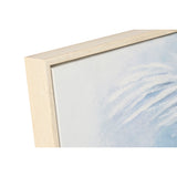 Canvas Home ESPRIT Blue White Palms Tropical 82,5 x 3,5 x 122,5 cm (2 Units)-4