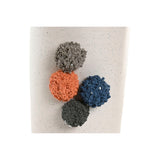 Vase Home ESPRIT White Multicolour Ceramic 25 x 25 x 42 cm-2