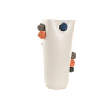 Vase Home ESPRIT White Multicolour Ceramic 25 x 25 x 42 cm-1