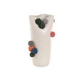 Vase Home ESPRIT White Multicolour Ceramic 25 x 25 x 42 cm-0