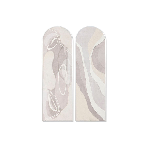 Painting Home ESPRIT White Beige Abstract Urban 52 X 4 X 167 CM 53 X 4 X 168 CM (2 Units)-0
