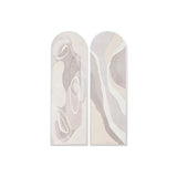 Painting Home ESPRIT White Beige Abstract Urban 52 X 4 X 167 CM 53 X 4 X 168 CM (2 Units)-0