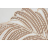 Painting Home ESPRIT White Natural Sheets Tropical With relief 102,5 X 4,5 X 102,5 CM (2 Units)-3