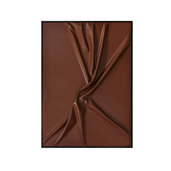 Painting Home ESPRIT Red Abstract Modern With relief 103 x 4 x 143 cm-0