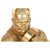 Decorative Figure Home ESPRIT Golden Gorilla 44 X 38 X 61,5 CM-3