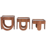 Set of 3 tables Home ESPRIT Brown 44 x 44 x 45 cm-9