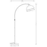 Floor Lamp Home ESPRIT Beige Golden 220 V 104 X 35 X 178 CM-8