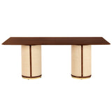 Dining Table Home ESPRIT Fibre Mango wood 200 x 100 x 76 cm-1