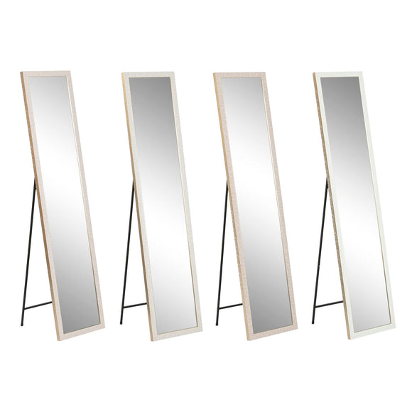 Free standing mirror Home ESPRIT White Brown Beige Grey Crystal polystyrene 35,5 x 40 x 156 cm (4 Units)-0