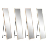 Free standing mirror Home ESPRIT White Brown Beige Grey Crystal polystyrene 35,5 x 40 x 156 cm (4 Units)-0