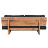 Sofa Home ESPRIT Black Natural 195 x 90 x 78 cm-1