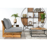 Armchair Home ESPRIT Black Natural 95 x 88 x 75 cm-3