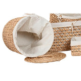 Decorative box Home ESPRIT Natural Water hyacinth Tropical-2