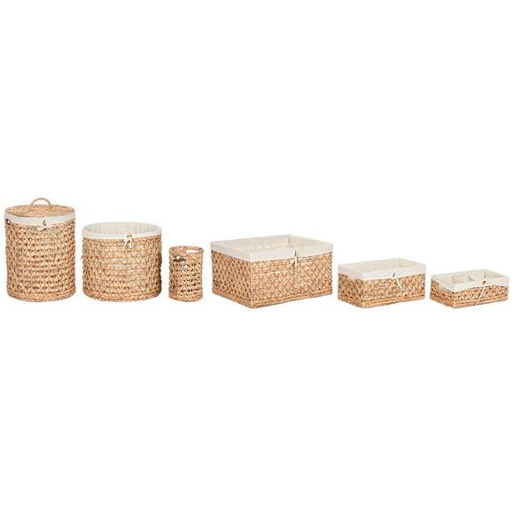 Decorative box Home ESPRIT Natural Water hyacinth Tropical-0