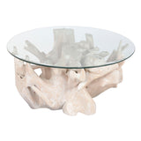 Centre Table Home ESPRIT White 90 x 90 x 47 cm-1