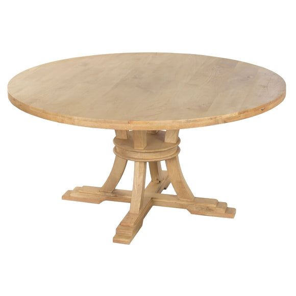 Dining Table Home ESPRIT Natural Wood 150 x 150 x 76 cm-0