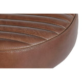 Stool Home ESPRIT Brown Black Leather Iron-4