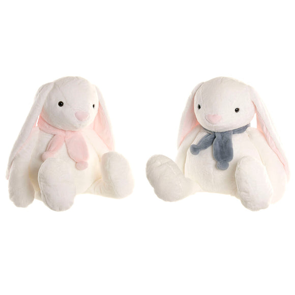 Fluffy toy Home ESPRIT Cream Polyester Children's Rabbit (2 Units)-0