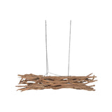 Ceiling Light Home ESPRIT Black Natural Wood Iron Teak 50 W-7