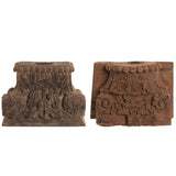 Candleholder Home ESPRIT Teak 26 x 26 x 30 cm (2 Units)-0