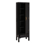 Cupboard ORIENTE 55 x 33 x 185 cm Black-3