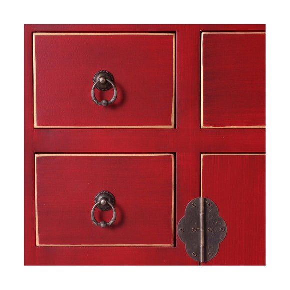 Sideboard ORIENTE 73 x 26 x 90 cm Red Wood-0