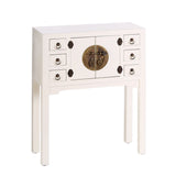 Hall ORIENTE White Wood Iron DMF 63 x 26 x 80 cm-0