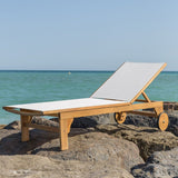 Sun-lounger Nina White 200 x 65 x 36 cm-7