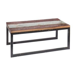 Centre Table Calypso Brown Wood Iron 90 x 50 x 38 cm-0