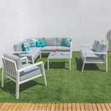 Garden sofa Thais 195 x 195 x 73,6 cm Aluminium-5