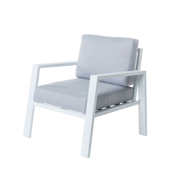 Garden sofa Thais 73,20 x 74,80 x 73,30 cm Aluminium White-0