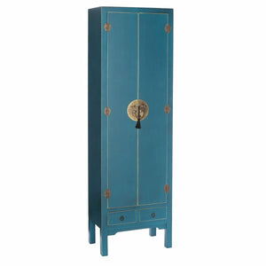 Cupboard ORIENTE Blue Iron DMF 55 x 33 x 185 cm-0
