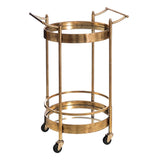 Kitchen Trolley Golden Crystal Iron 50,5 x 40 x 74,5 cm-0