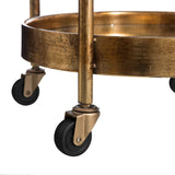 Kitchen Trolley Golden Crystal Iron 50,5 x 40 x 74,5 cm-3