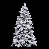 Christmas Tree White Green PVC Metal Polyethylene 210 cm-3