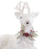Christmas bauble White Polyfoam Deer 60 x 37 x 63 cm-3