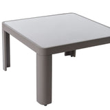 Side table Stella Grey Aluminium Tempered Glass 70 x 70 x 40 cm-3