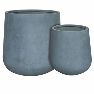 Set of Planters Samos Grey 60 x 60 x 60 cm (2 Units)-0