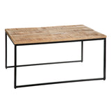 Centre Table Iron Mango wood 80 x 60 x 40 cm-5