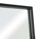 Wall mirror Black Window 90 x 3 x 180 cm-2