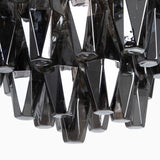 Ceiling Light 58 x 58 x 44 cm Crystal Metal Silver-2