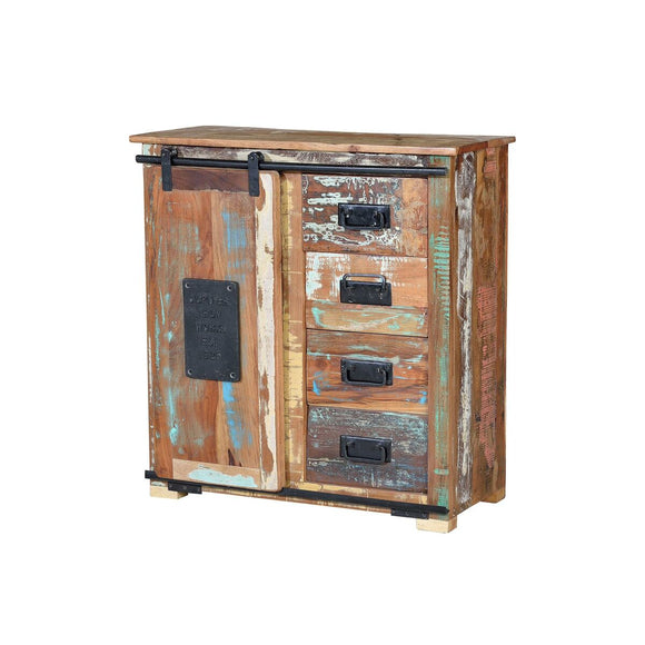 Sideboard Alexandra House Living Multicolour Recycled Wood 80 x 80 x 38 cm-0