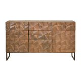 Sideboard Alexandra House Living Dark brown Bronze Mango wood 142 x 80 x 42 cm-6