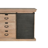 Sideboard Alexandra House Living Grey Natural wood and metal 160 x 85 x 40 cm-2