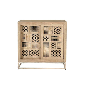 Sideboard Alexandra House Living Natural Metal Mango wood 90 x 90 x 40 cm-0