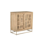 Sideboard Alexandra House Living Natural Metal Mango wood 90 x 90 x 40 cm-6